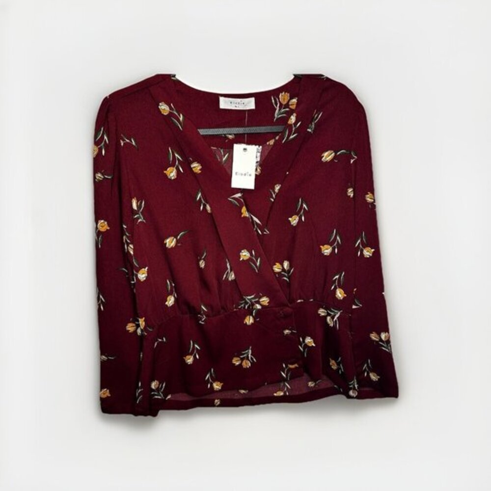 Elodia Blouse Women Lady Casual Party Size Large Front Button